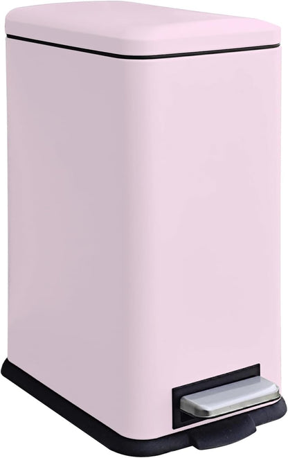 Diaper Pail, Baby Diaper Trash Can, Pink Garbage Pail with Lid
