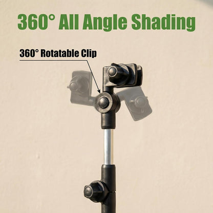 Stroller Umbrella Attachment,Umbrellas Connector Clip to Handlebar,Holder for Stroller,360 Degree Adjustable Universal Clamp for Golf Cart,Wheelchair, Beach Chair,Fishing, Beach Camping Gear