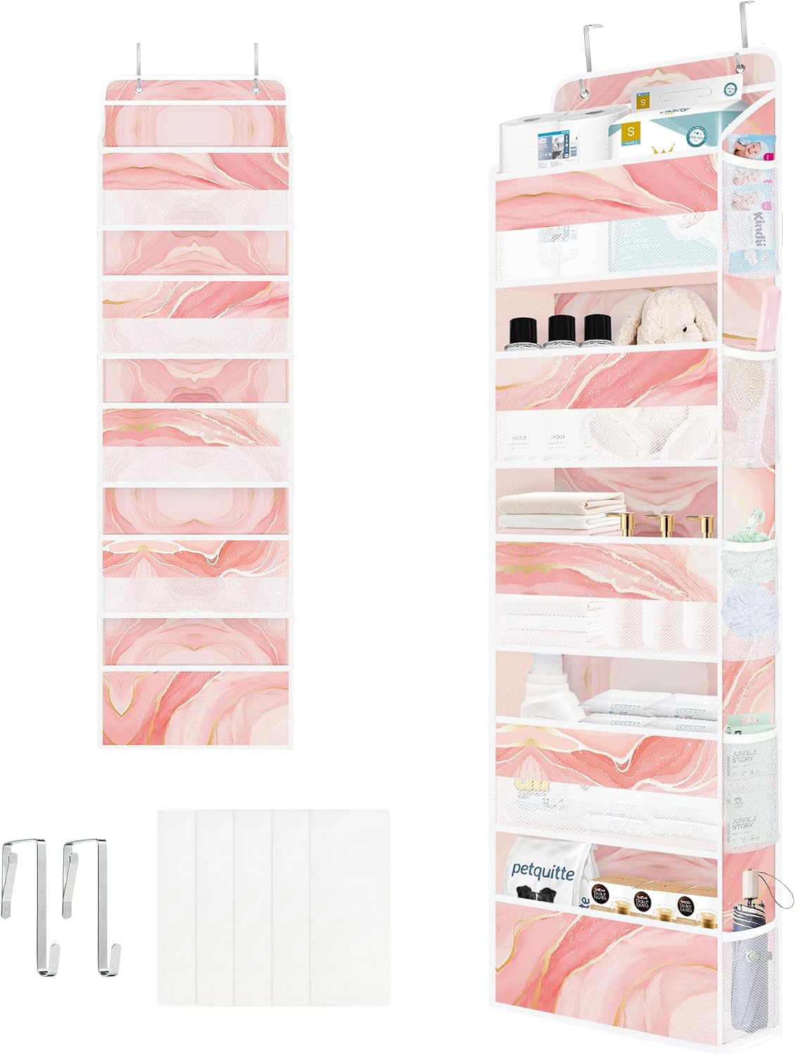 Marble Over the Door Organizer Diaper Toy Nursery Hanging Shelf