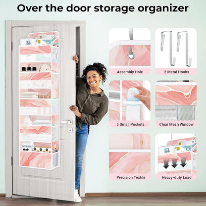 Marble Over the Door Organizer Diaper Toy Nursery Hanging Shelf