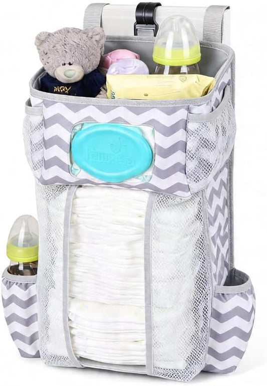 Diaper Organizer for Changing Table - Hanging Diaper Caddy - Crib Organizer