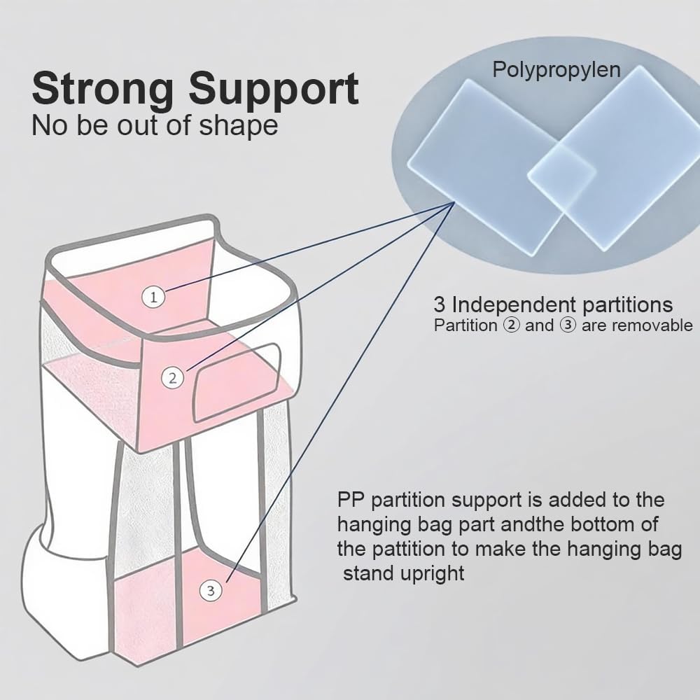 Diaper Organizer for Changing Table - Hanging Diaper Caddy - Crib Organizer