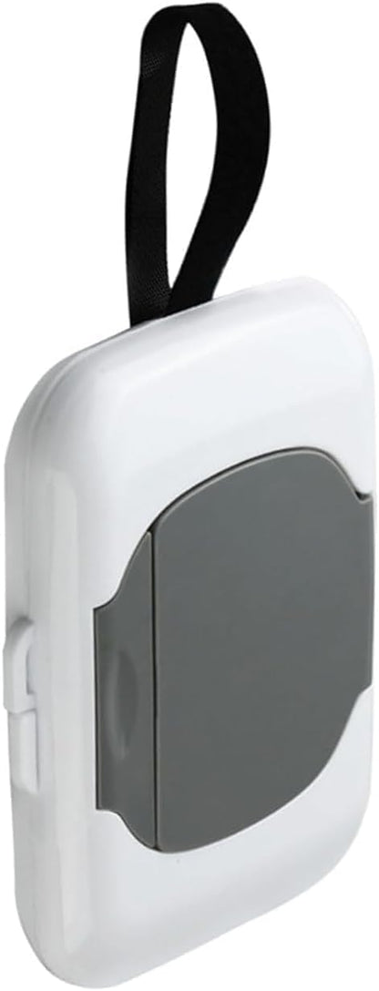 1Pc Gray Travel Wipe Holder, Wet Wipe Storage Holders, Wet Wipe Container Box, Hanging Wet Wipes Box, Wipe Holders, Refillable Wipe Case