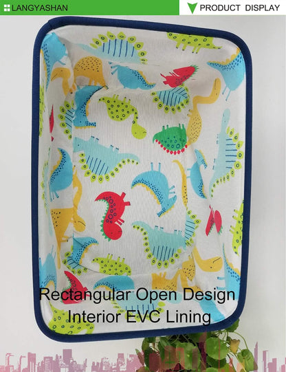 Rectangular Thick Storage Bin Organizer for Closet Kitchen Office Navy Toys