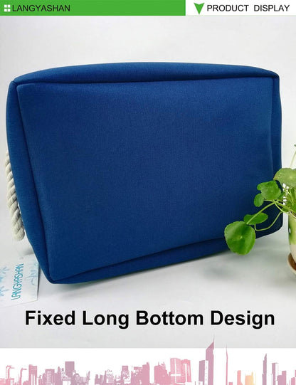 Rectangular Thick Storage Bin Organizer for Closet Kitchen Office Navy Toys
