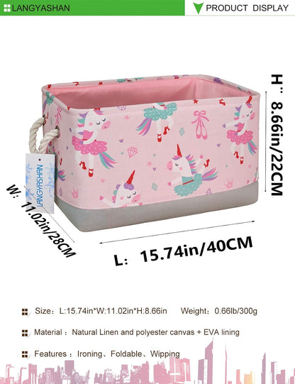 Rectangular Thick Storage Bin Organizer for Closet Kitchen Office Navy Toys