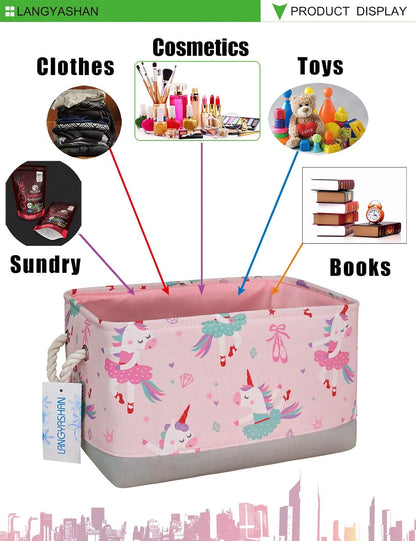 Rectangular Thick Storage Bin Organizer for Closet Kitchen Office Navy Toys