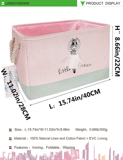 Rectangular Thick Storage Bin Organizer for Closet Kitchen Office Navy Toys