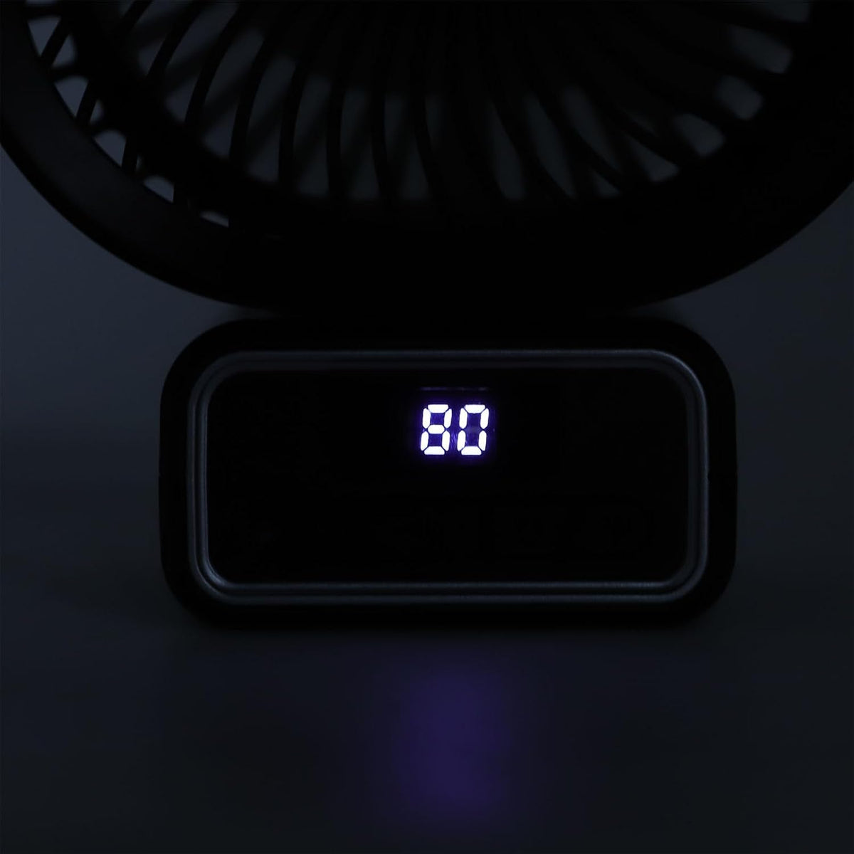 Stroller Fan, Auto Oscillating Portable Fan with Detachable Flexible Tripod, 3 Wind Speed Cooling, Night Light Clip On for Stroller Bike Desk