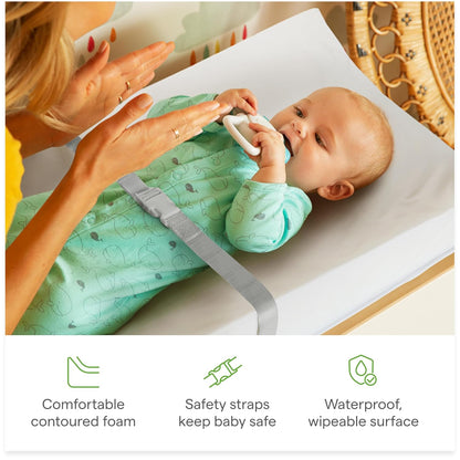 ® Secure Grip Waterproof Baby Changing Pad, 14.75 x 31, White