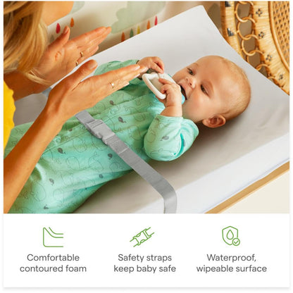 ® Secure Grip Waterproof Baby Changing Pad, 14.75 x 31, White