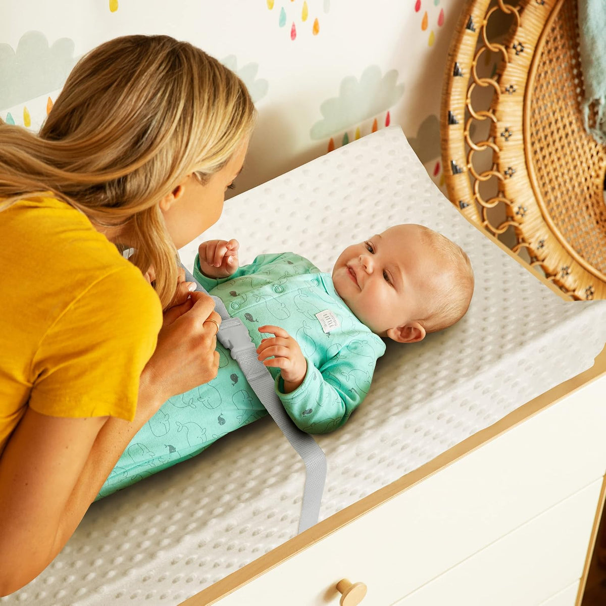 ® Secure Grip Waterproof Baby Changing Pad, 14.75 x 31, White