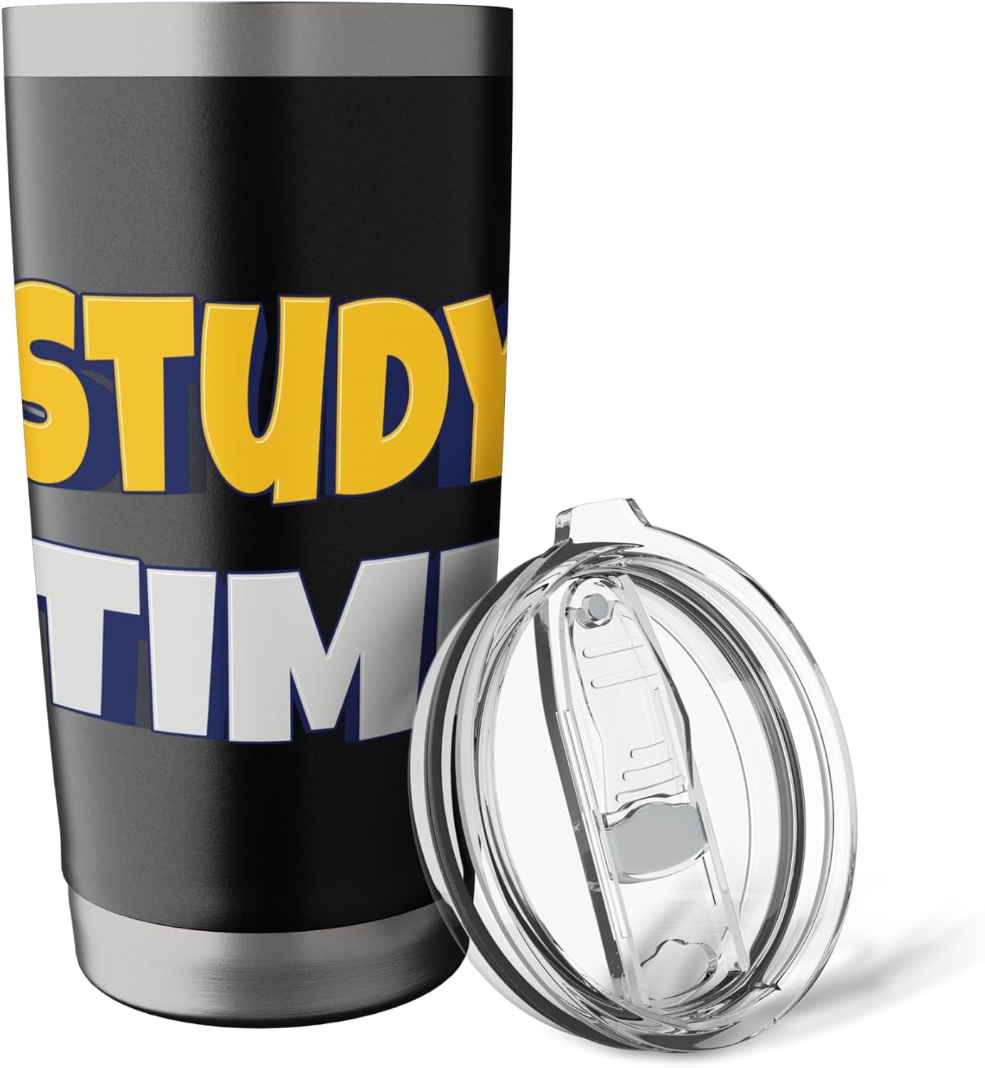 Study Time – Focus, Learn, Succeed. Stainless Steel Insulated Tumbler