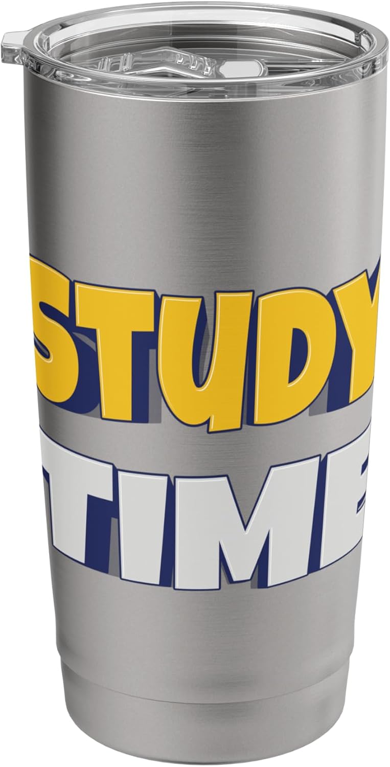 Study Time – Focus, Learn, Succeed. Stainless Steel Insulated Tumbler