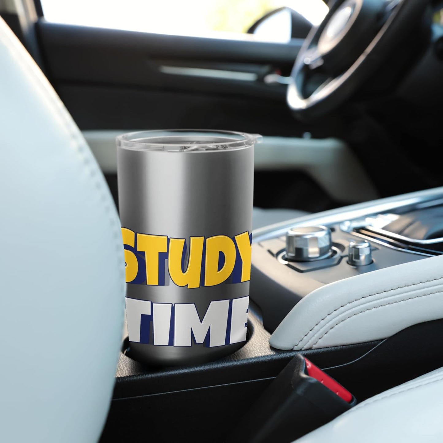 Study Time – Focus, Learn, Succeed. Stainless Steel Insulated Tumbler