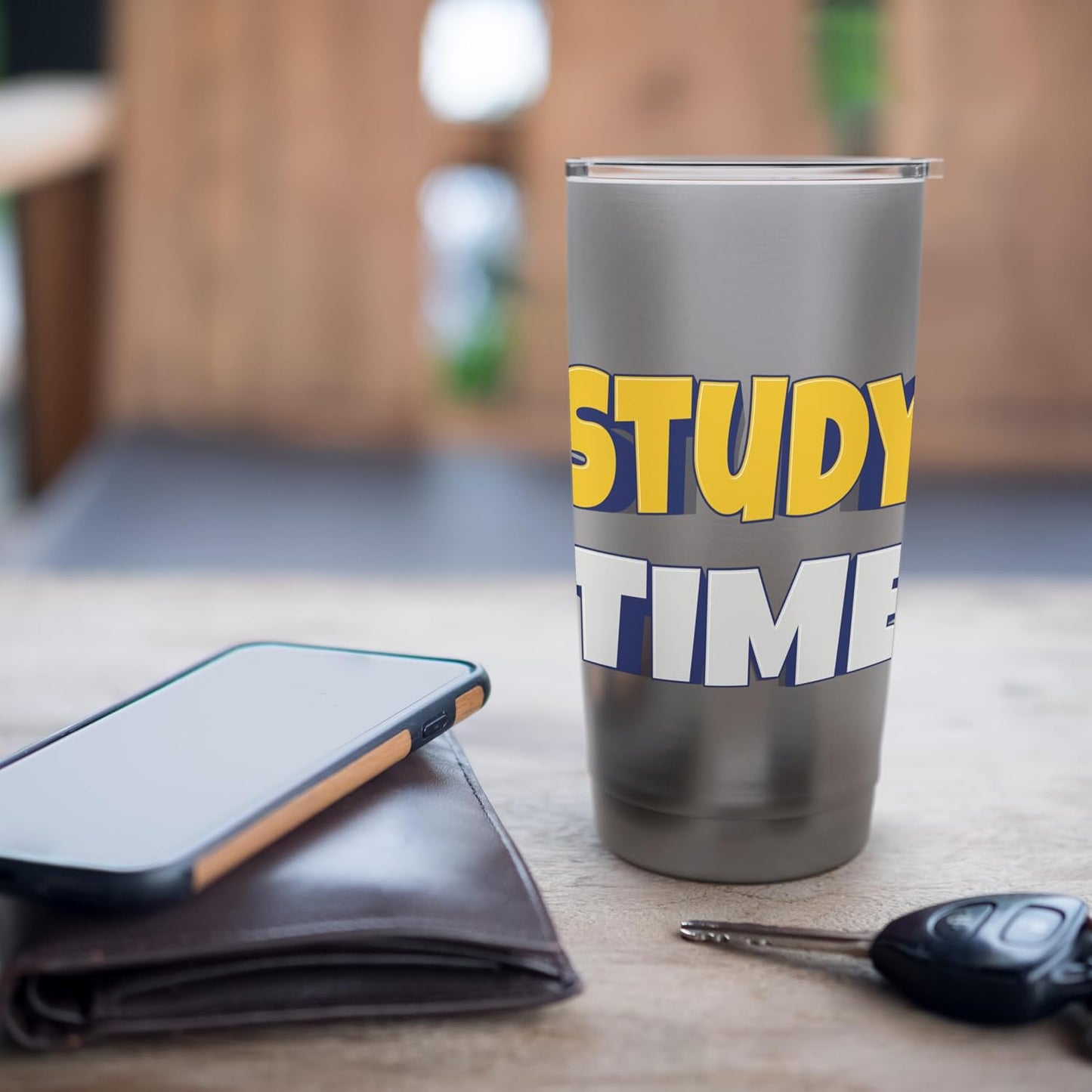 Study Time – Focus, Learn, Succeed. Stainless Steel Insulated Tumbler