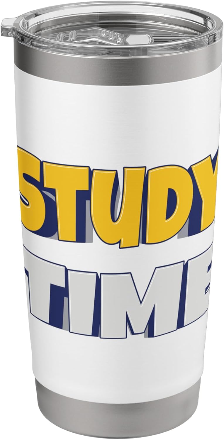 Study Time – Focus, Learn, Succeed. Stainless Steel Insulated Tumbler