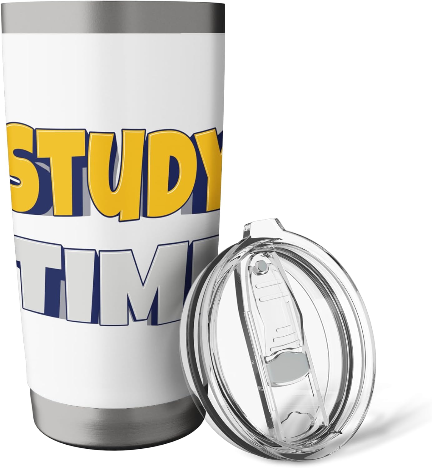 Study Time – Focus, Learn, Succeed. Stainless Steel Insulated Tumbler