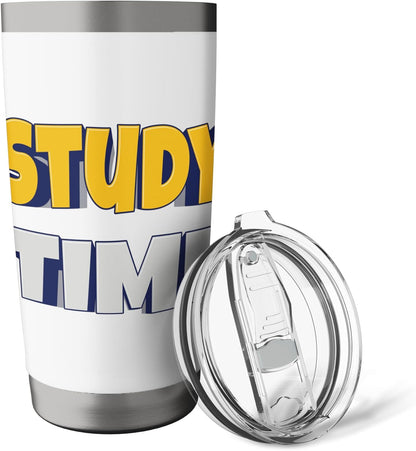 Study Time – Focus, Learn, Succeed. Stainless Steel Insulated Tumbler