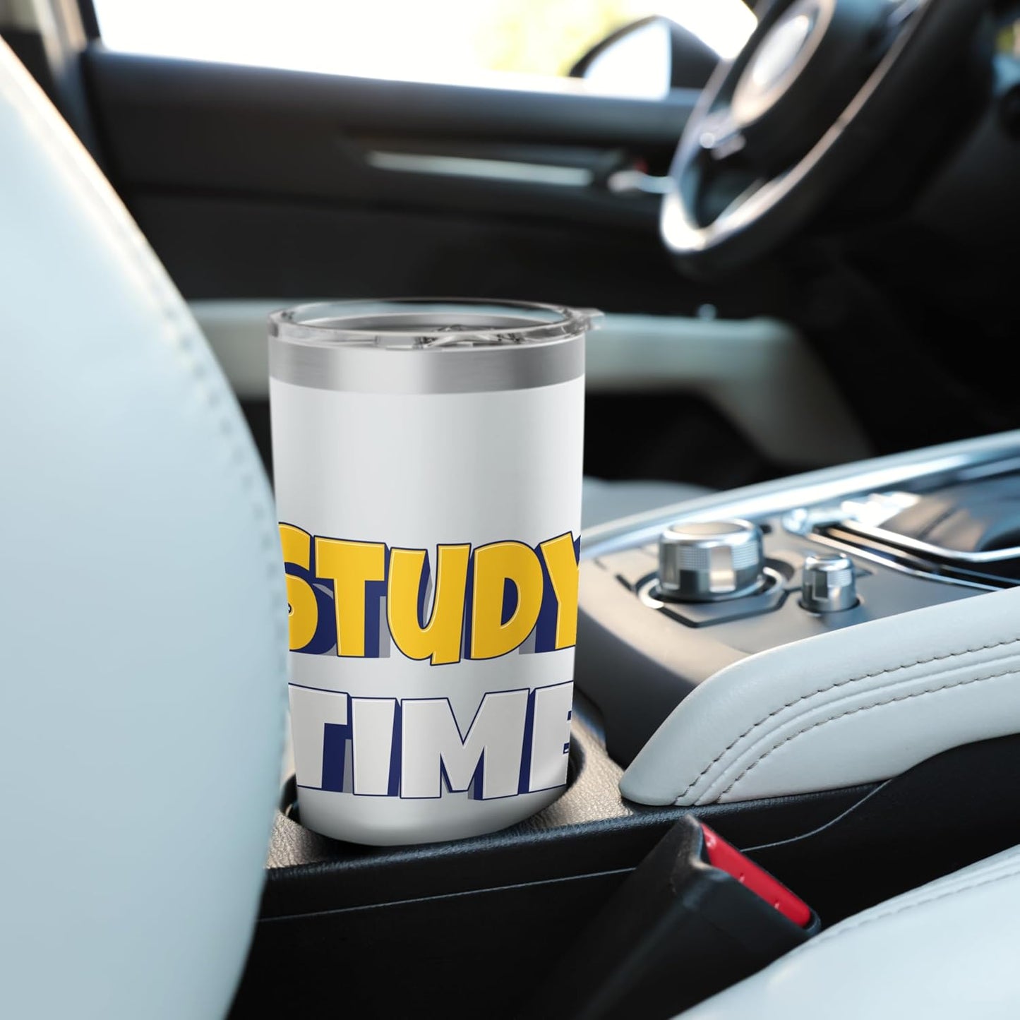 Study Time – Focus, Learn, Succeed. Stainless Steel Insulated Tumbler