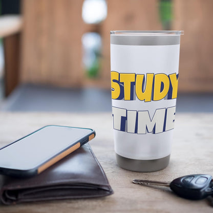 Study Time – Focus, Learn, Succeed. Stainless Steel Insulated Tumbler
