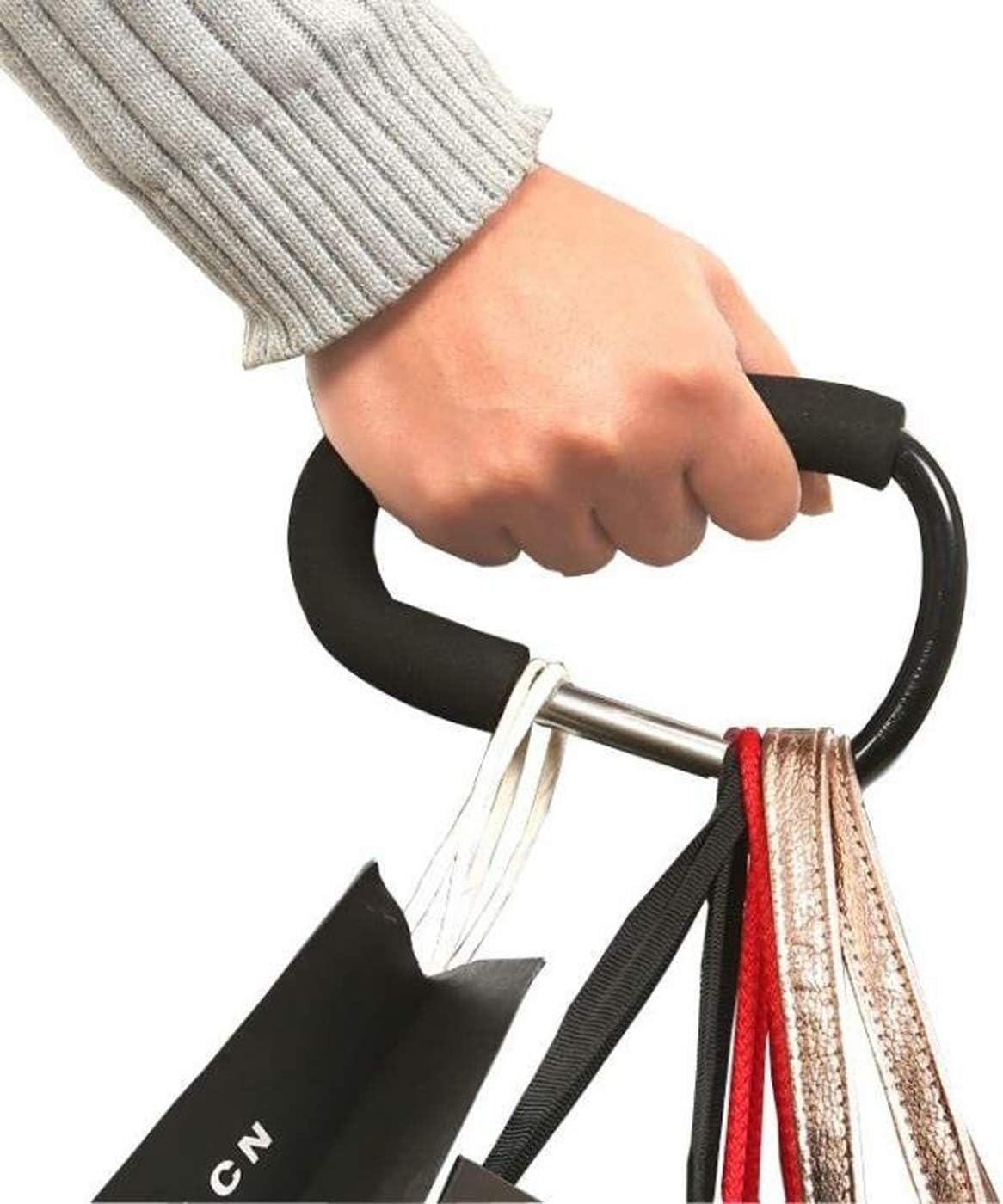Stroller Hooks-2pacs X-Large 16cm(6.3") of Multipurpose Hook Clips-for Mommy Shopping Bags,Baby Diaper Bags,Groceries,Clothing,Purse(Stroller Accessories-Black).