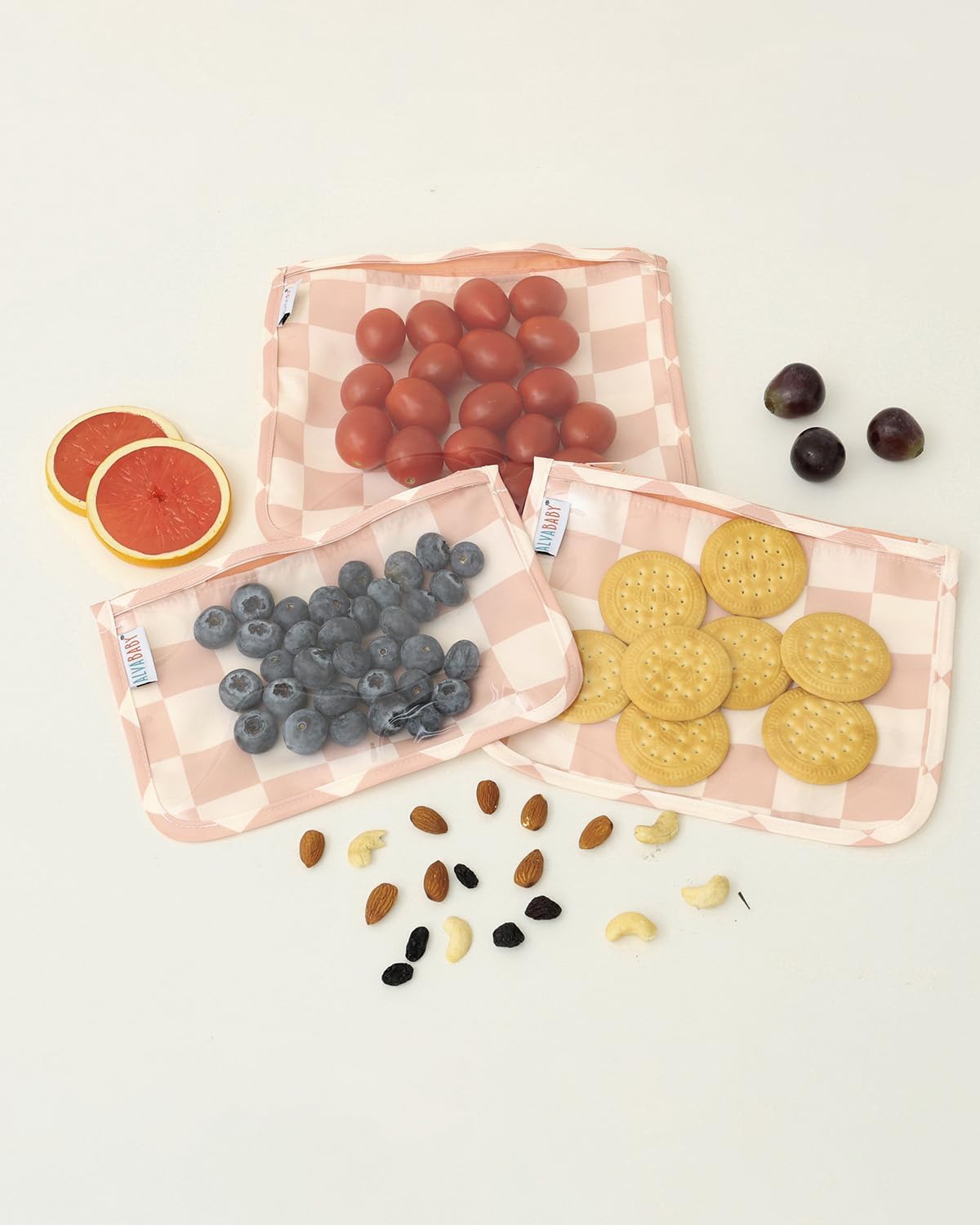 ALVA 3pcs Mess-Proof Travel Pouches | TSA Approved Toiletry Bag | Makeup Bag