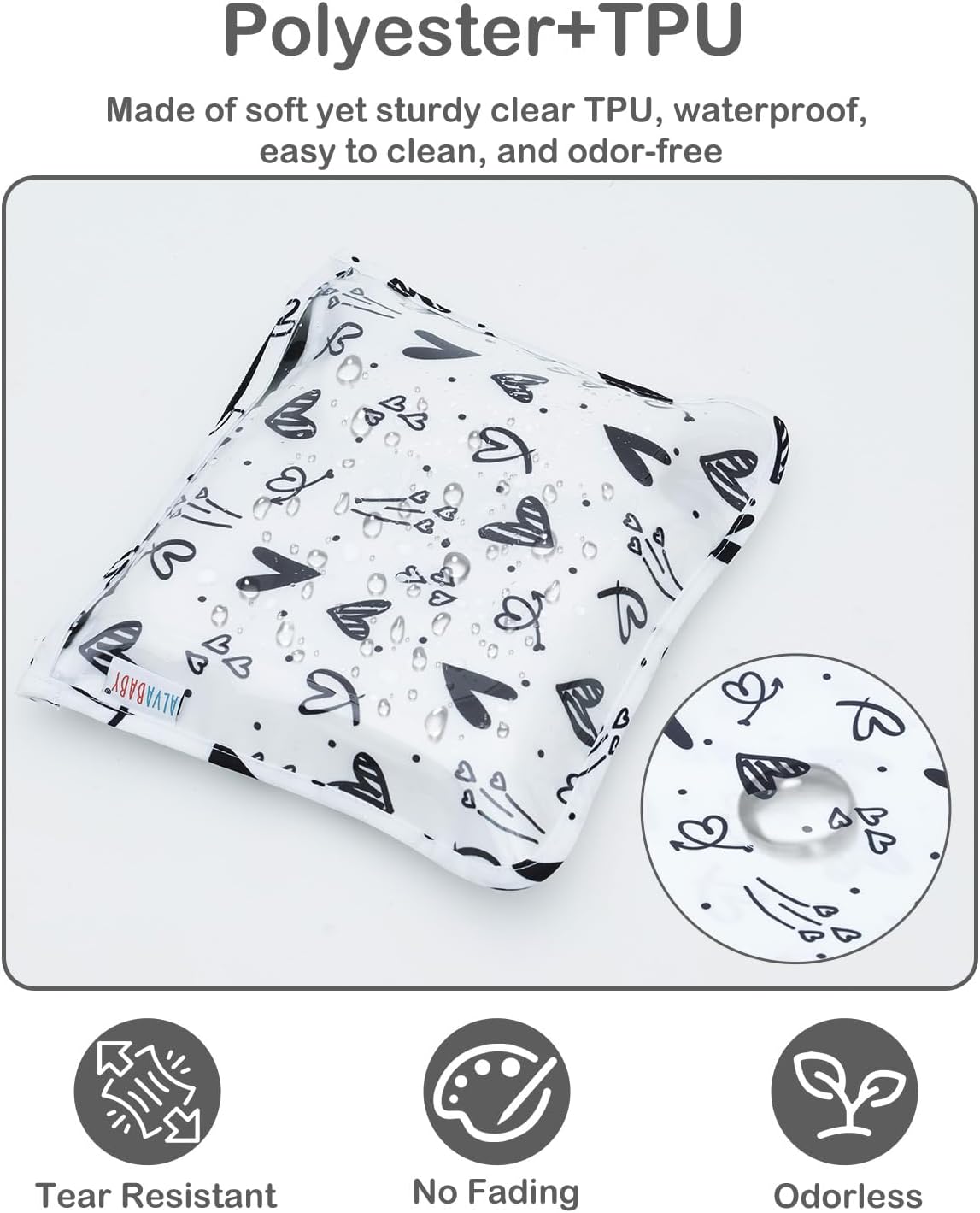 ALVA 3pcs Mess-Proof Travel Pouches | TSA Approved Toiletry Bag | Makeup Bag
