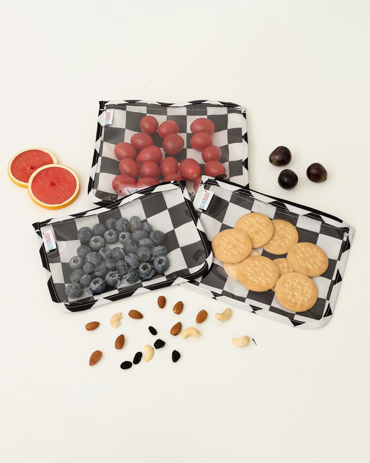 ALVA 3pcs Mess-Proof Travel Pouches | TSA Approved Toiletry Bag | Makeup Bag