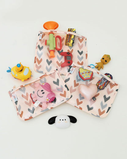 ALVA 3pcs Mess-Proof Travel Pouches | TSA Approved Toiletry Bag | Makeup Bag