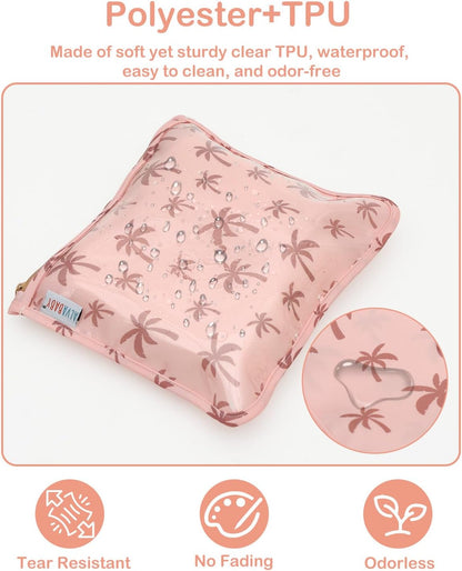 ALVA 3pcs Mess-Proof Travel Pouches | TSA Approved Toiletry Bag | Makeup Bag