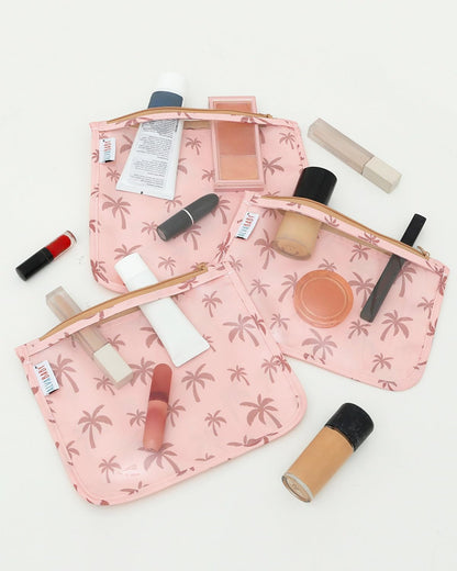 ALVA 3pcs Mess-Proof Travel Pouches | TSA Approved Toiletry Bag | Makeup Bag