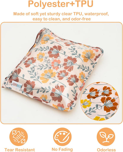 ALVA 3pcs Mess-Proof Travel Pouches | TSA Approved Toiletry Bag | Makeup Bag
