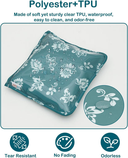 ALVA 3pcs Mess-Proof Travel Pouches | TSA Approved Toiletry Bag | Makeup Bag