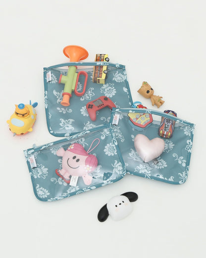 ALVA 3pcs Mess-Proof Travel Pouches | TSA Approved Toiletry Bag | Makeup Bag