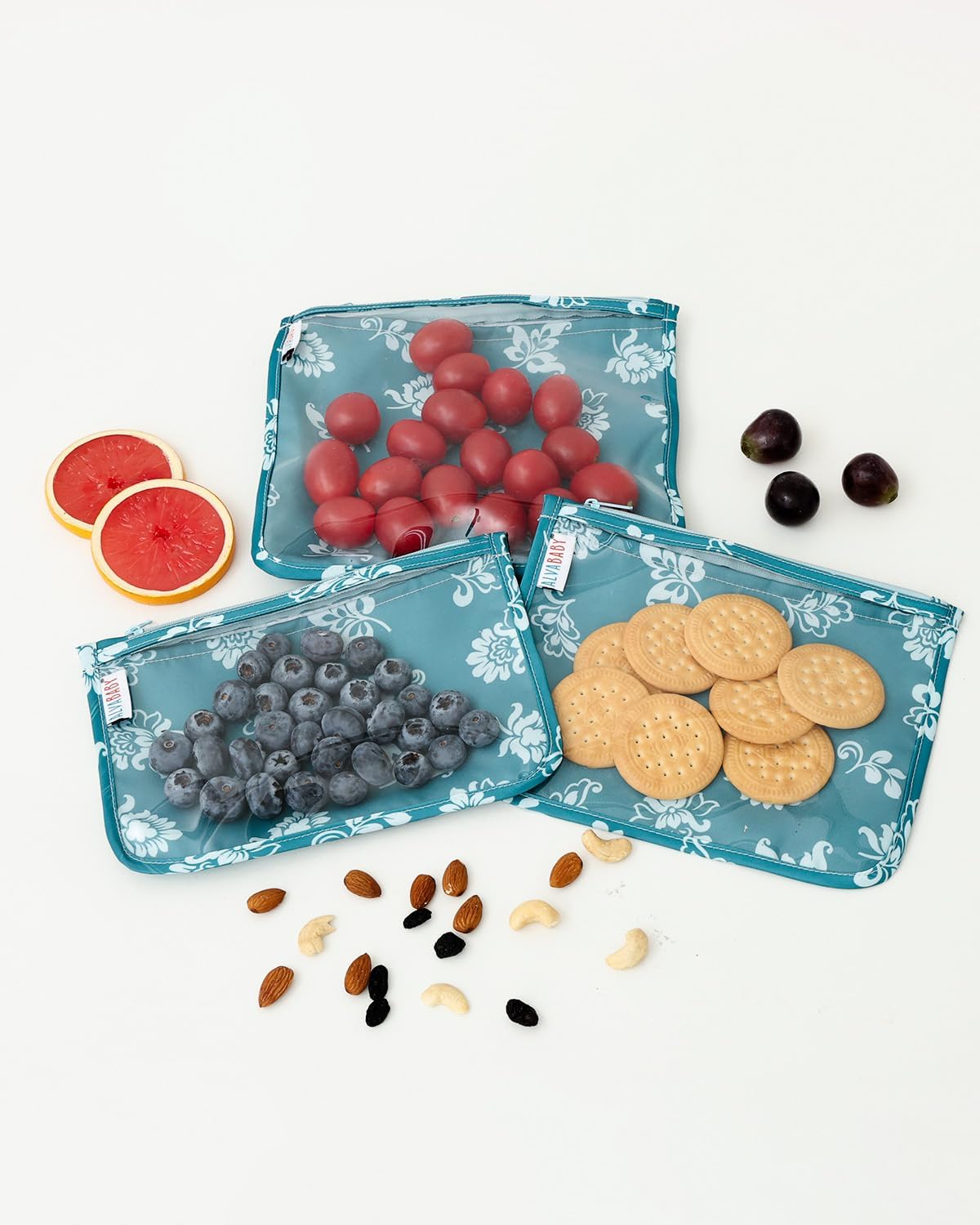 ALVA 3pcs Mess-Proof Travel Pouches | TSA Approved Toiletry Bag | Makeup Bag