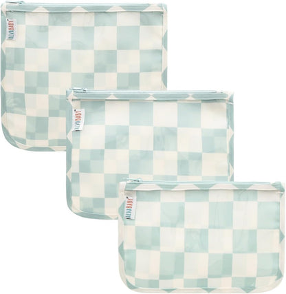 ALVA 3pcs Mess-Proof Travel Pouches | TSA Approved Toiletry Bag | Makeup Bag