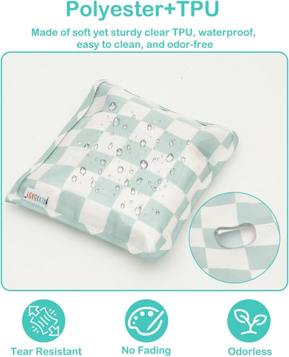 ALVA 3pcs Mess-Proof Travel Pouches | TSA Approved Toiletry Bag | Makeup Bag