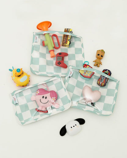 ALVA 3pcs Mess-Proof Travel Pouches | TSA Approved Toiletry Bag | Makeup Bag