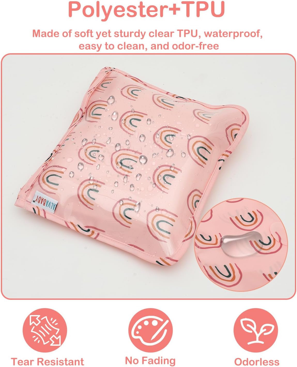 ALVA 3pcs Mess-Proof Travel Pouches | TSA Approved Toiletry Bag | Makeup Bag