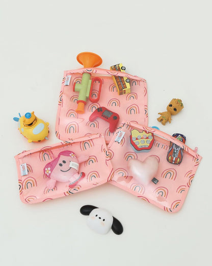 ALVA 3pcs Mess-Proof Travel Pouches | TSA Approved Toiletry Bag | Makeup Bag