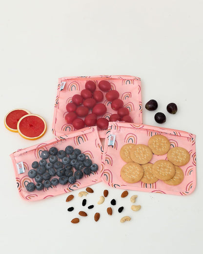 ALVA 3pcs Mess-Proof Travel Pouches | TSA Approved Toiletry Bag | Makeup Bag
