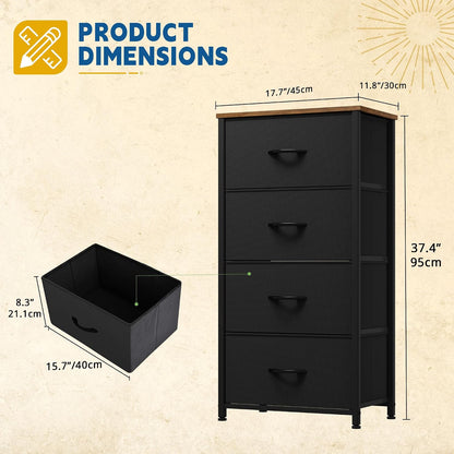 Dresser with 4 Drawers, Purple