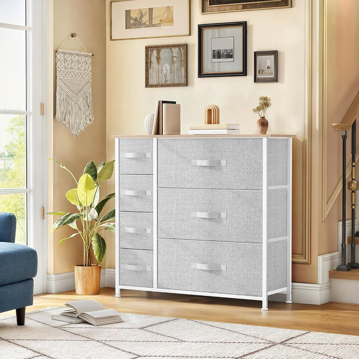 Dresser with 4 Drawers, Purple