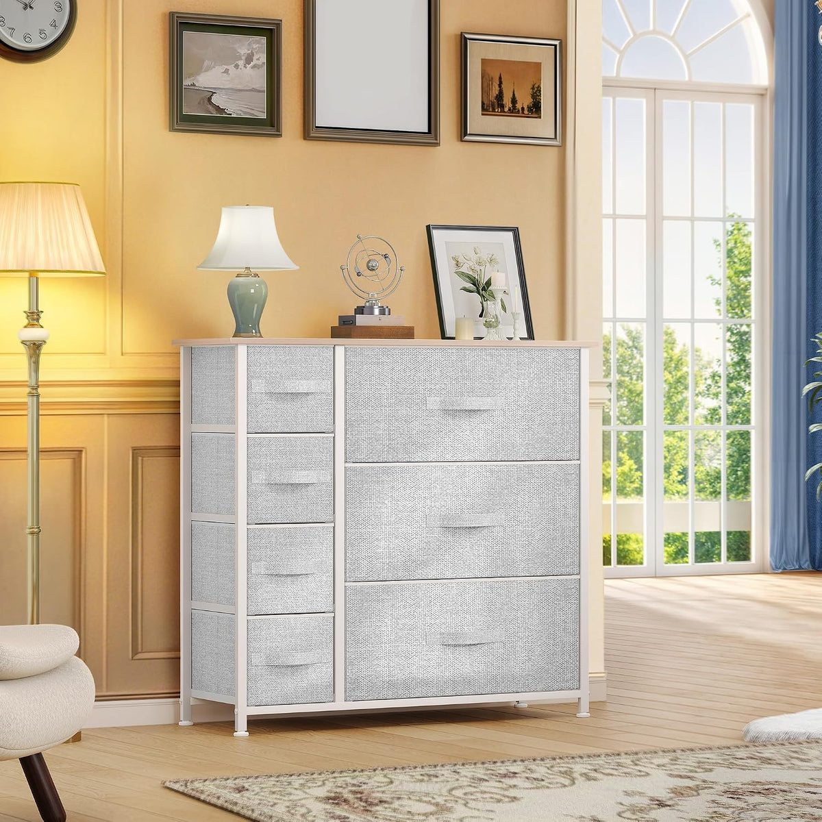 Dresser with 4 Drawers, Purple