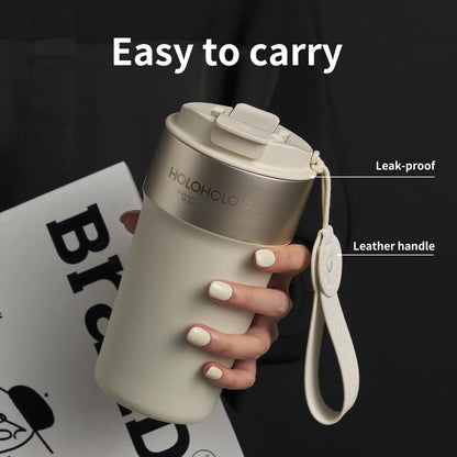 17 oz Latte Tumbler with Straw and Sip Lid, Black