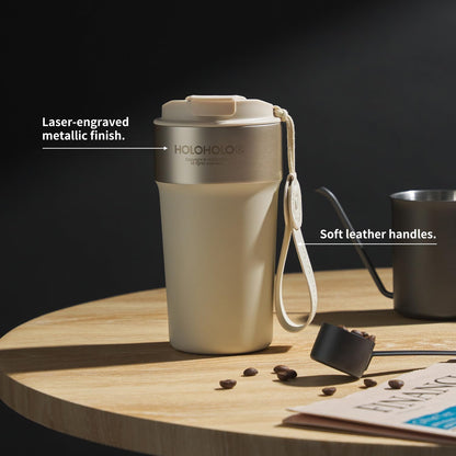 17 oz Latte Tumbler with Straw and Sip Lid, Black