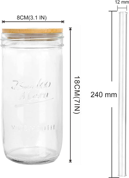 40oz Glass Tumbler with Straw and Lid, Glass Cup with Silicone Sleeve | Leakproof Lid, Fits Car Cup Holder Glass for Iced Coffee, Water, Cold Drinks, Travel, Outdoor, Partys&Home