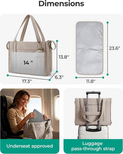 Diaper Bag Tote Puffer Baby Bag Lightweight for Travel, Work