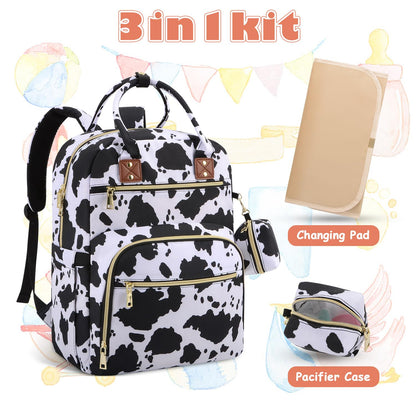 Diaper Bag Backpack, Baby Diaper Bag with Changing Pad Light Pink